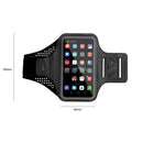 Outdoor Running Phone Holder Armband Case Sports Jogging Wrist Band (Grey)