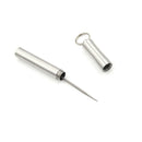 Pocket waterproof titanium alloy toothpick with holder outdoor traveling tool lj