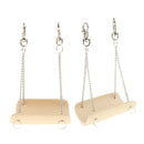 2 Pcs Small Pet Swing Natural Bamboo Hang Toys for Chinchilla Hamster