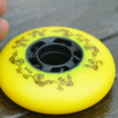 90A Inline Skating Pulley Skateboard Wheel 76Mm 4 Pieces / Set Yellow F5Y8