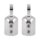 2 Pcs Stainless Steel Eye End Cap Bimini Top Fitting Hardware 1" Boat Hardware