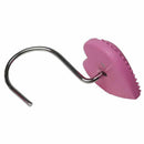 Heart Shaped Rust Resistant Decorative Shower Curtain Hooks 12- Pack Pink H