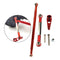 Metal Steering Servo Rod Linkage for 1/12 MN86K MN86KS RC Carwler Red