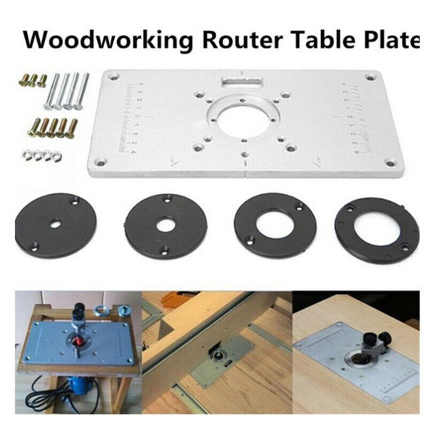 Woodworking Benches Router Table Plate Aluminum Router Table Insert PS Ew