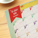 100 Day Countdown Calendar Learning Schedule Periodic Table Gift Study-Plan O5Z4