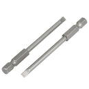 1/4inch Hex Shank 4.0mm Tip Width Slotted Screwdriver Bits 10pcs