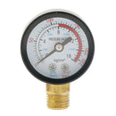 2xWater Pressure Gauge 0-220psi Male NPT Brass Liquid/Glycerin Filled