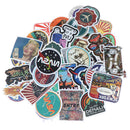 50Pcs Fantasy Colour Stickers Outdoor Scrapbook Suitcase Laptop Guitar Stick ME