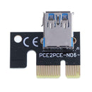 Power Enhanced PCI-E 1x to 16x Extender Adapter Card Mining Card Kit
