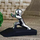 Zinc Alloy Little and Man with Non-slip Rubber Bases Door Stop Safe Anti-co