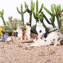 5Pcs Simulated Animal Play Figures Cats for Micor Landscpae Accessories Kits