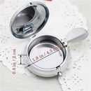 Mini Pocket Portable Round Cigarette Ashtray Keychain Gifts Pro Stainless Dyqq