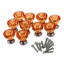 10PCS Amber Acrylic Drawer Pull Knob Cabinet Wardrobe Cupboard Bin Door Han