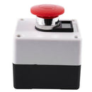 600V 10A Momentary Switch Red Green Mushroom Push Button Station