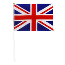 12x UK Hand Waving Flag Union Jack Flag England Britain Small Banner Poles