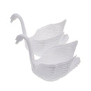 12/Pack PVC White Swan Wedding Favors Boxes Bonbonniere Candy Boxes Holder for