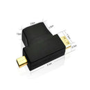 Mini Adapter Micro Hdmi Male To Hdmi Female Triple Adapter Connector 3In1