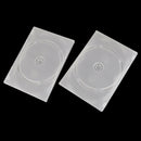 2PCS Clear 3 Disc Holds DVD CD Case Movie Box Storage Holder Cover 14MM  FT