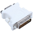 DVI-I Male (24 +5) To VGA Female Adapter Converter White