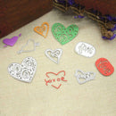 5pcs Love Heart Cutting Die Stencil Scrapbook Template Frame DIY Craft