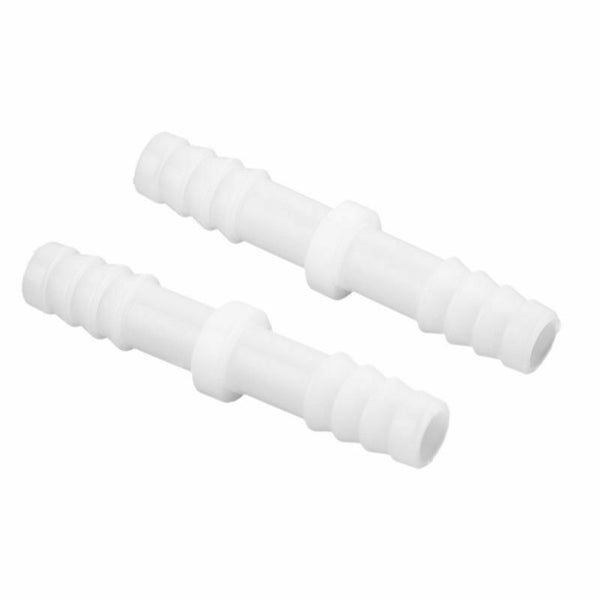 2 pcs. Aquarium straight connector 8mm diameter for air line tube, white J9I3