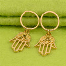 New Hamsa Cartilage Earring Hoop Tiny Fatima Hand Cartilage Piercing Earrings OZ