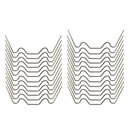 25x Greenhouse Glazing Clips Stainless Steel W Spring Wire for Greenhouse