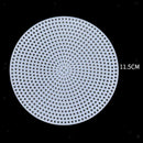 2 Sizes Set Plastic Canvas Round Grid for Cross Stitch Yarn Knit Bag Bottom