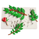 Leaf Rose Flower Silicone Mold Fondant Chocolate Mould Cake Decorating Tool. BX