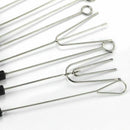 10Pcs/Set Stainless Steel Chocolate Dipping Fork Plastic Handle Candy Nuts  Q3F7
