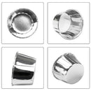 50Pcs Aluminum Foil Cupcake Cups Disposable Muffin Liners Baking Cups Alumi