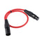 2 Pieces 3-Pin XLR Male to Female Mic Cable Fit for Studio Recording 0.5m+1m