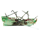Aquarium Ornament Wreck Boat Sunk Ship Air Splits Shipwreck Fish Tank Ca XIE