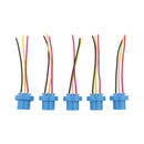 5Pcs 9004 Connector Female Socket Holder Base Light Bulb Harness Pre-wired