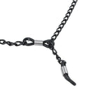 5X( Fashion Black Metal Sunglasses Eyeglass Chain Adjustable Ends Glasses  T4W6)