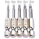 5 Pieces /set Magnetic Triangle Head Screwdriver Bits S2 Steel 1/4 Hex Sha EVV