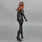1:6 Scale PU Leather Jumpsuit Women Costume Outfits for 12 inch  s HT / Phicen