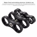 Puluz Dual Aluminum Alloy Ball Clamp For Underwater Camera Arm System