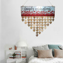 Wooden Family Celebrations Theme Calendar Board Festival Sign Hanging Decor