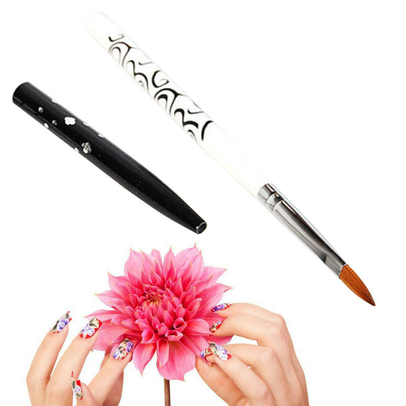 No. 6 Detachable Nail Art Acrylic Faux Kolinsky Sable Brush Painting Pen Tools