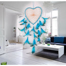 Handmade Blue Feathers Dream Catcher Wall Hanging Home Car Decor Craft