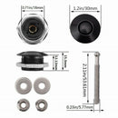 4X Push Button Quick Release Car Hood Bonnet Latch Pin Lock Bumper Clip Bla