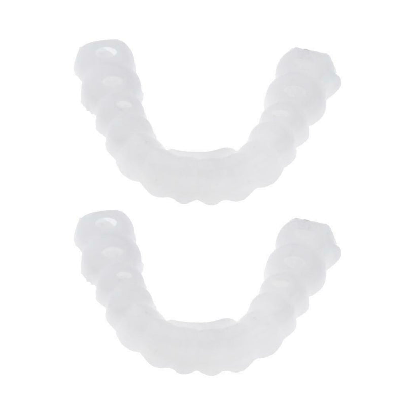 2Pcs Teeth Cosmetic Veneers Instant Perfect Smile Lower Beautiful Neat Tooth