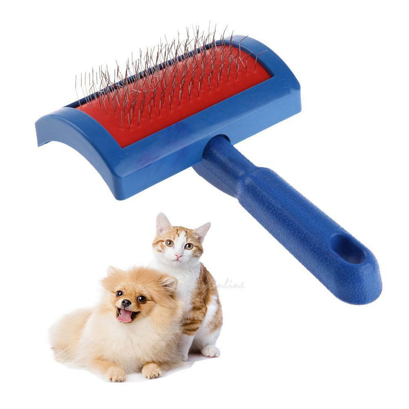 Hair Shedding Grooming Trimmer Comb Steel Needle Brush Slicker For Pet Dog Cat
