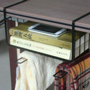 Multifunctional Iron Over Door Storage Rack Practical Kitchen Cabinet Drawe E9I9