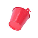 10Pcs Mini Buckets Candy Favours Pails Buckets Gifts,Red