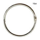 12pcs/set Mutifunctional Metal Key Chain Outdoor Camping Tent Fixed Rings