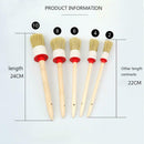 5Pcs/set Car Detailing Brush Boar Hair Vehicle Auto Interior For Wheel Clean