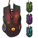 6 Button 3200 DPI LED Optical USB Wired Gaming PRO Mouse Mice For PC Lap-OZ