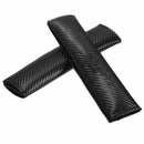 2Pcs Car Safety Seat Belt Shoulder Pads Carbon Fiber Cover Pads Harness Cus C1X6